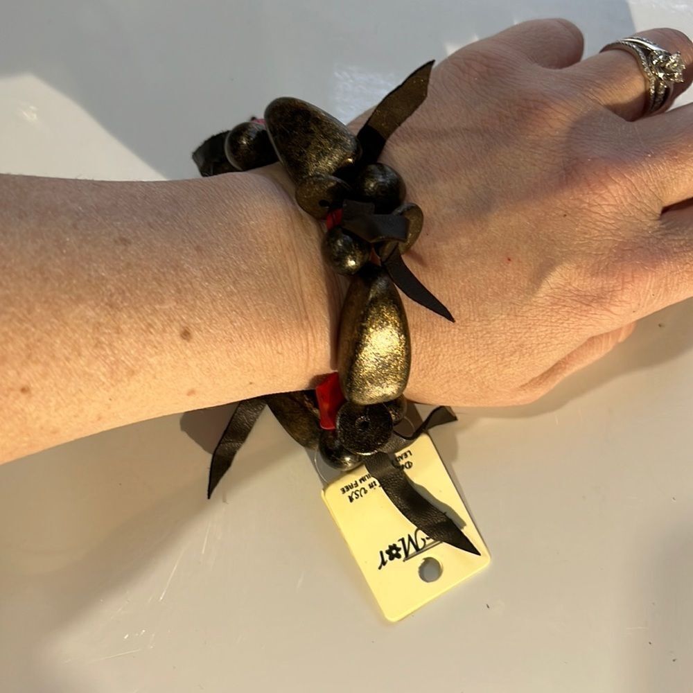 Bundle Sale 3 For 15 Esmor Metallic Brown Lead Free Stretch Bracelet Nwt 12$